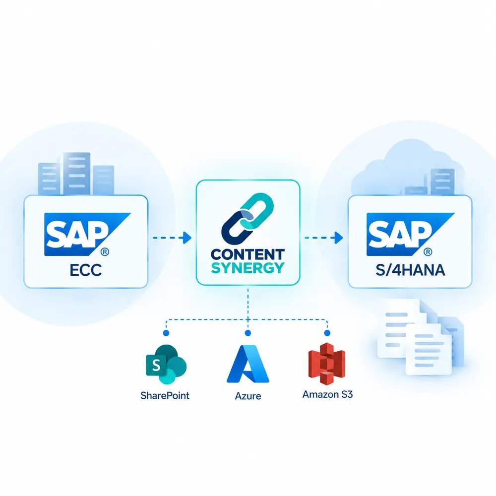 Built for SAP ECC and SAP S/4HANA - SAP ArchiveLink