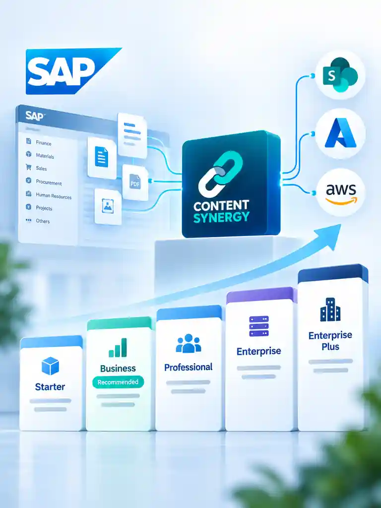 Content Synergy Pricing Plans SAP ArchiveLink